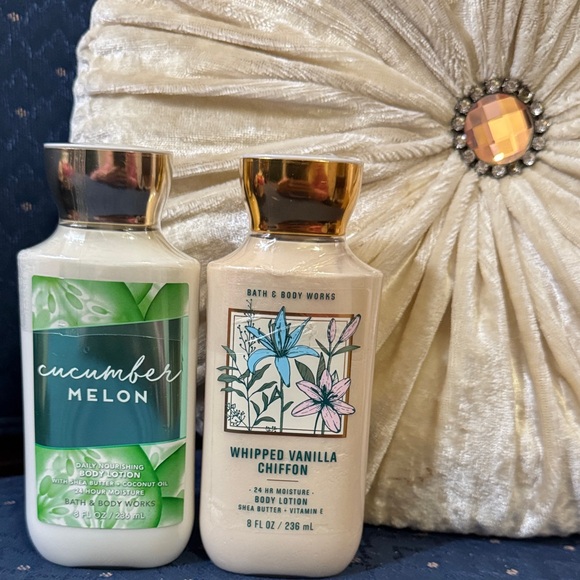 Bath & Body Works Other - Bath & Body Works Cucumber Melon & Whipped Vanilla Chiffon Lotion Duo